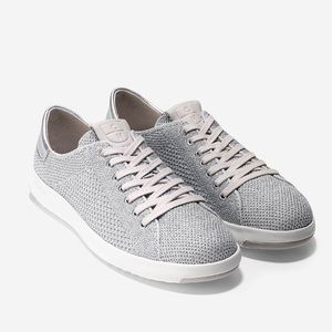 Cole Haan || Silver Grandpro Tennis Sneakers